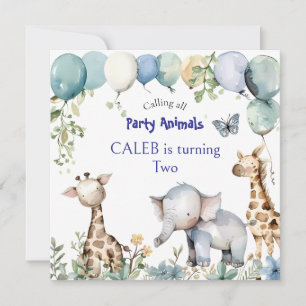 Party Animals Orthodox Children's Birthday Party  Invitation