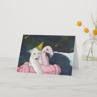 Party Animals: Polar Bear Card A5