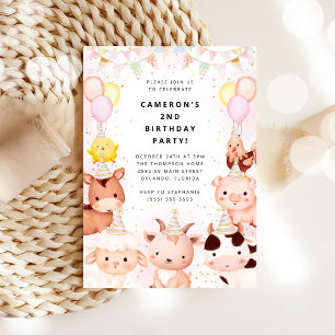 Party Animals Safari Birthday Party Invitation