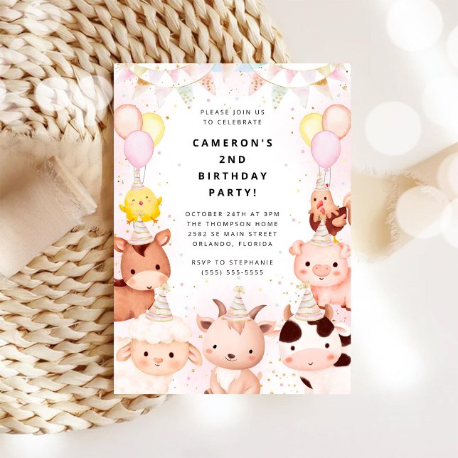 Party Animals Safari Birthday Party Invitation (Creator Uploaded)