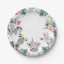 Party Animals Safari Girl Pink Birthday Party Pape Paper Plates