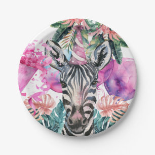 Party Animals Safari Jungle Wild One Birthday Paper Plates