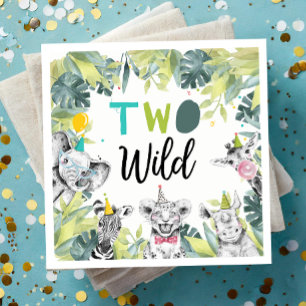 Party Animals Safari Two Wild Boy Birthday Party Napkins