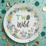 Party Animals Safari Two Wild Boy Birthday Party Paper Plates<br><div class="desc">A perfect addition to your Party Animals Safari theme!</div>