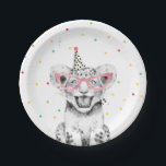 Party Animals Safari Wild One Tiger Zoo Birthday Paper Plates<br><div class="desc">♥ A perfect addition to your little one'e birthday party! Party Animals theme. Designed to match our Party Animals theme collection.</div>