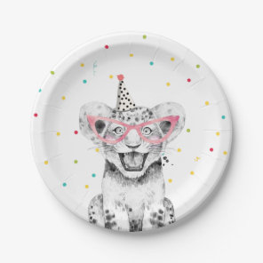 Party Animals Safari Wild One Tiger Zoo Birthday Paper Plates