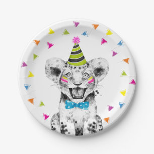 Party Animals Safari Wild Tiger Jungle Birthday Paper Plates