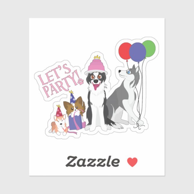 Party Animals Sticker (Sheet)