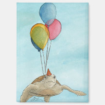 Party Animals: Turtle Magnet 2.5"x3.5"