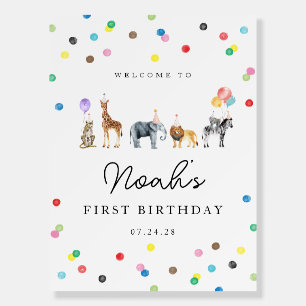 Party Animals Welcome Sign