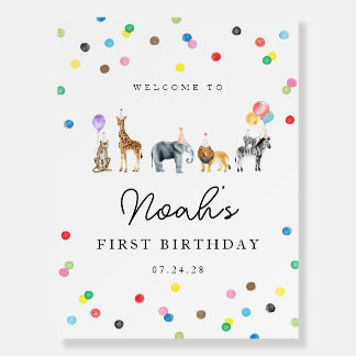 Party Animals Welcome Sign