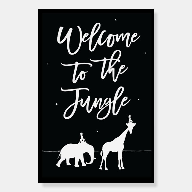 Party Animals Welcome to the Jungle Foam Board (Front)