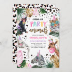 Party Animals Wild Safari Pink Girl Birthday Party