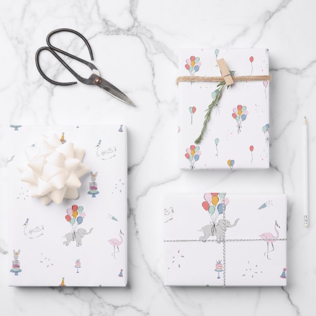 Party Animals Wrapping Paper (Front)