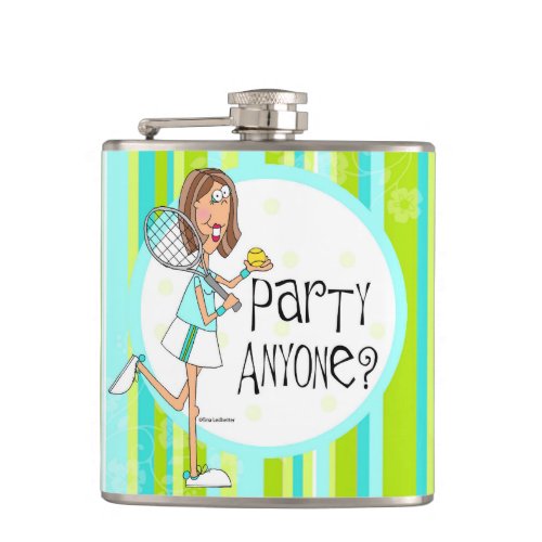 Party anyone tennis flask