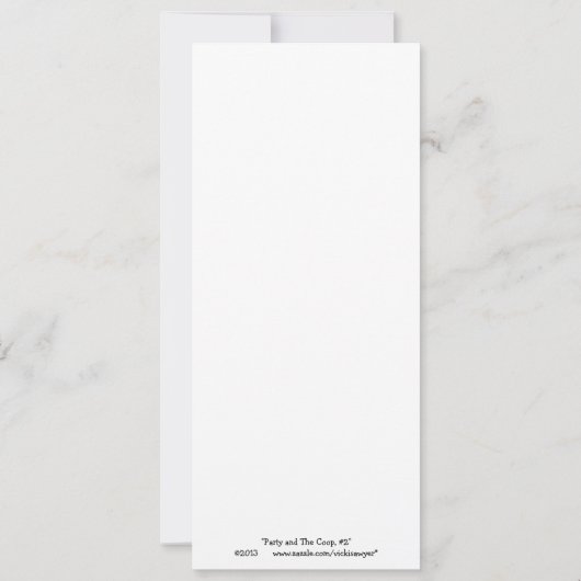 Party at The Coop #2 flat card (Back)