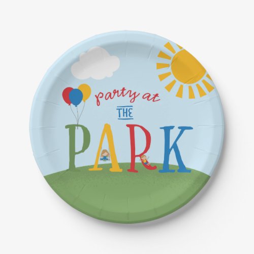 Party at the Park Birthday Cake Plate