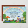 Party At The Park Colorful Playground Birthday Invitation