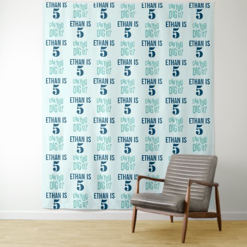 Party Backdrop Step and Repeat Boy Birthday