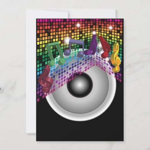 Party Background Personalized Invite