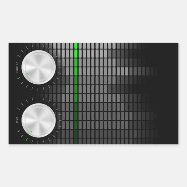 Party Background Rectangular Sticker (Front)