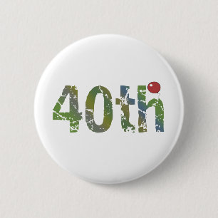 Party Balloon 40th Birthday Gifts Pinback Button