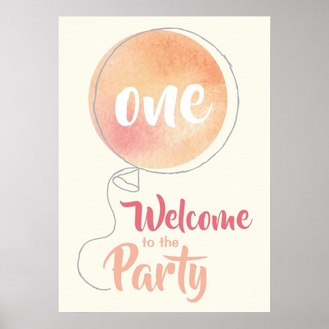 Party Balloon Clip Art Pastel Party Balloons Poster (Front)