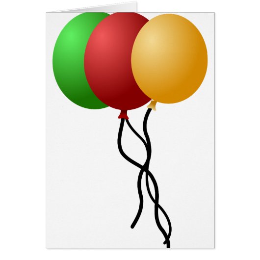 Party Balloons Cards (Front)