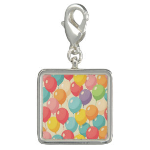 Party balloons in different colors charm