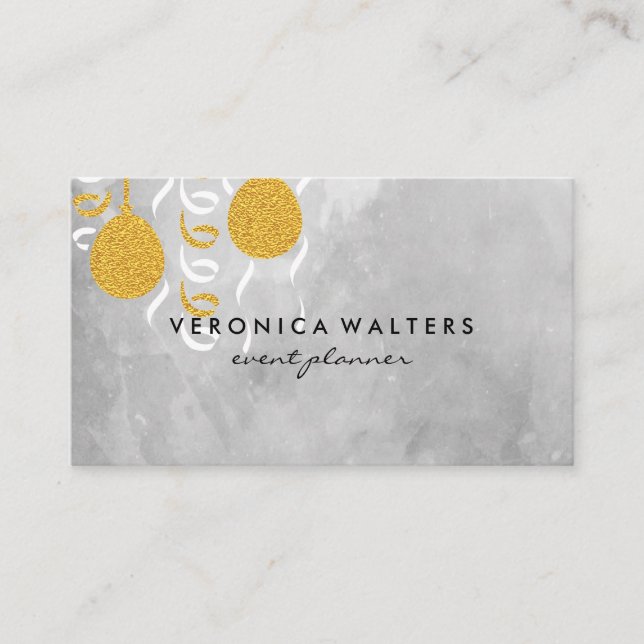 Party Balloons / Masks Business Card (Front)