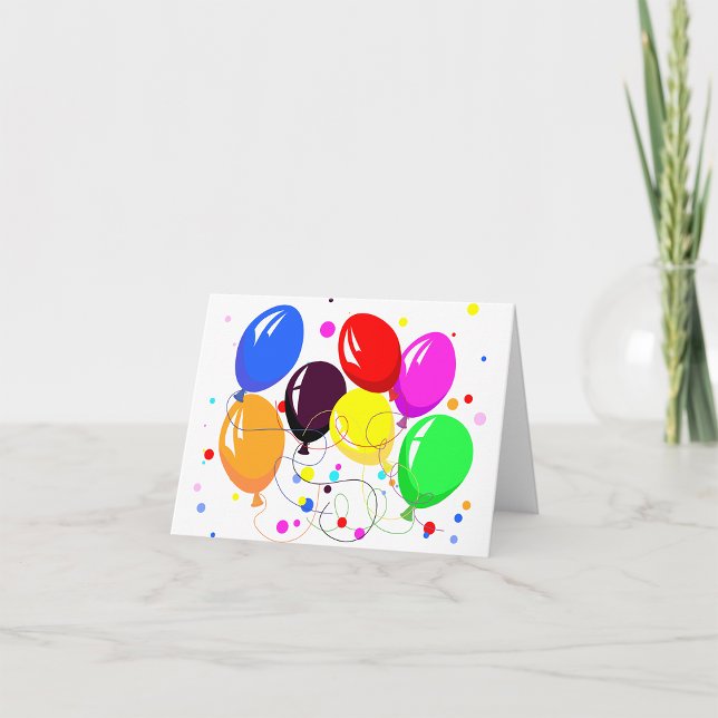 Party Balloons Note Cards (Creator Uploaded)