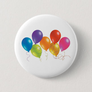 Party Balloons Pinback Button