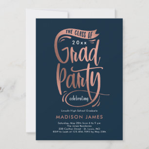Party Banner EDITABLE COLOR Graduation Invitation