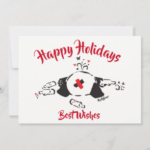 Party Bear Holiday Greetings Invitation