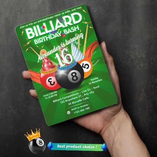 Party Billiard Balls Custom Pool Table Themed