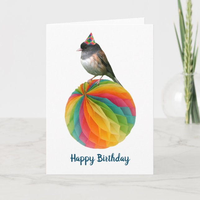 Party Bird Birthday Card (Front)
