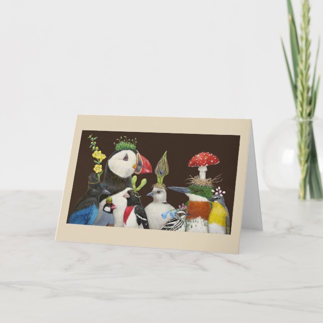 Party birds with toucan card (Front)