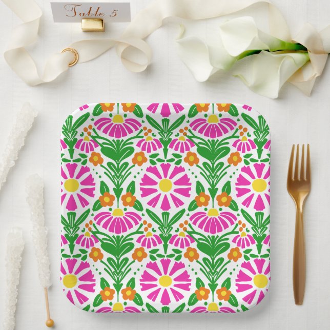 Party Blooms – Let’s Celebrate! Paper Plates (Wedding)