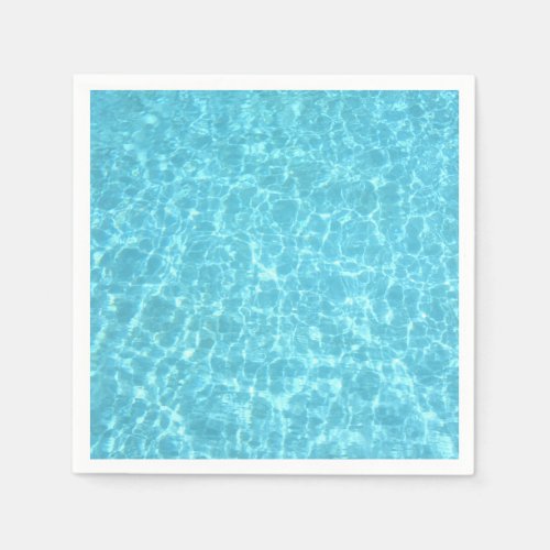 Party Blue Water Swimmingpool Blank Template Paper Napkins