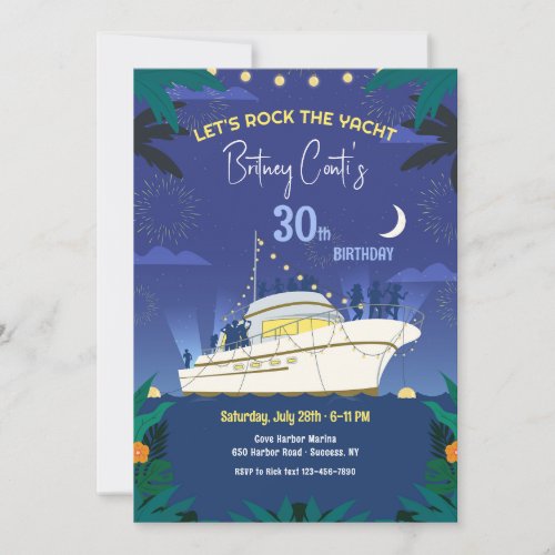 Party Boat Invitation