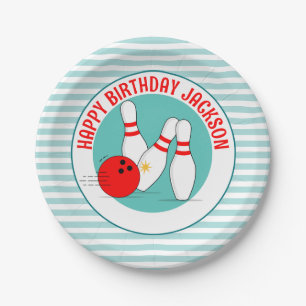 Party Bowling Party Paper plate decoration