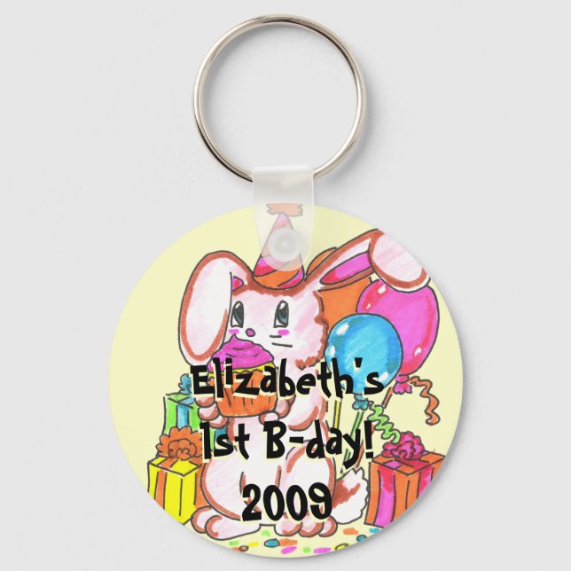 Party Bunny Keychain (Front)