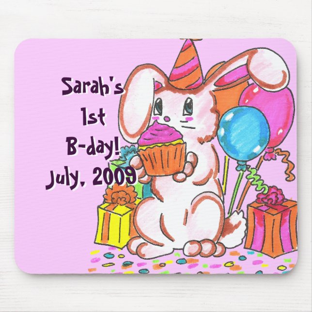 Party Bunny Mousepad (Front)