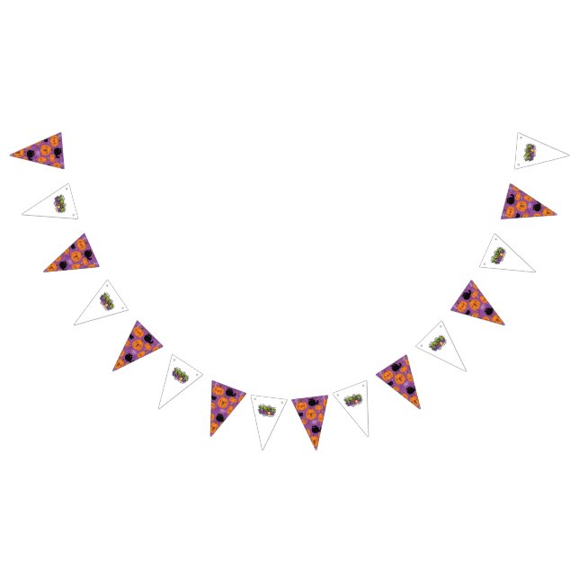 Party Bunting Banner/Halloween Trick or Treat Flags (All)