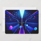 Party Bus Glow Party Club Hopping 21st Birthday Invitation (Back)