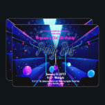 Party Bus Glow Party Club Hopping 21st Birthday Invitation<br><div class="desc">Customize for your event</div>