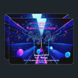 Party Bus Glow Party Club Hopping 21st Birthday Invitation<br><div class="desc">Customize for your event</div>