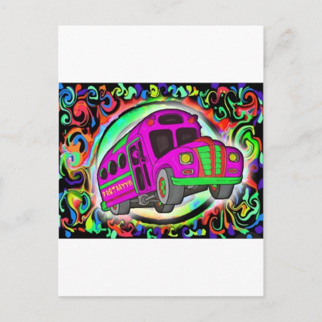Party Bus.jpg Invitation Postcard (Front)