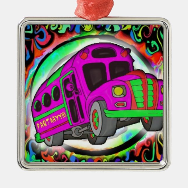 Party Bus.jpg Metal Ornament (Front)
