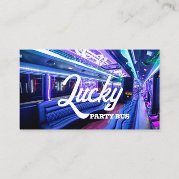 Party Bus  Party Limo  Car Service  Business Card by ArtisticEye at Zazzle